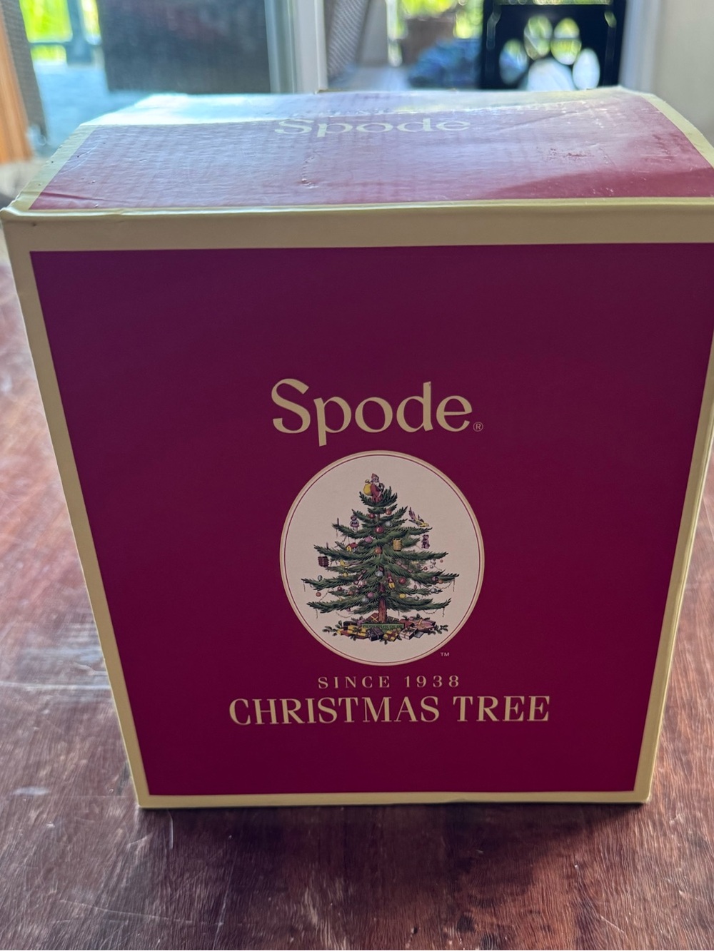 New Spode Christmas Tree 13 ounce wine glasses - set of 4